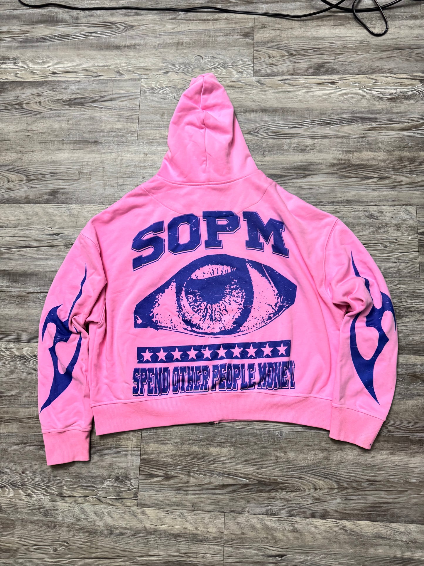 “SOPMWEAR” PINK ZIP UP