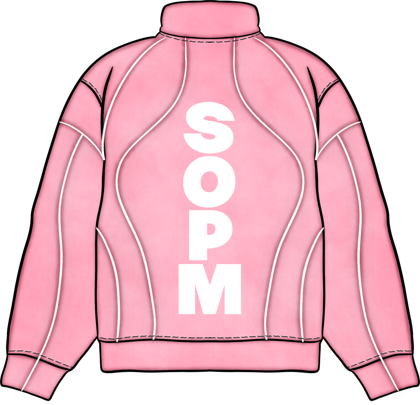 Pink “Sopm” ZIP UP TRACK SUIT