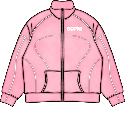 Pink “Sopm” ZIP UP TRACK SUIT