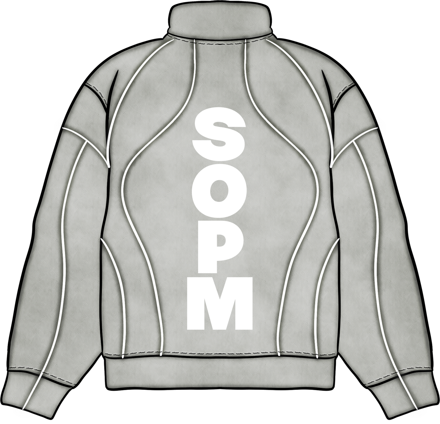 Silver “Sopm” ZIP UP TRACK SUIT